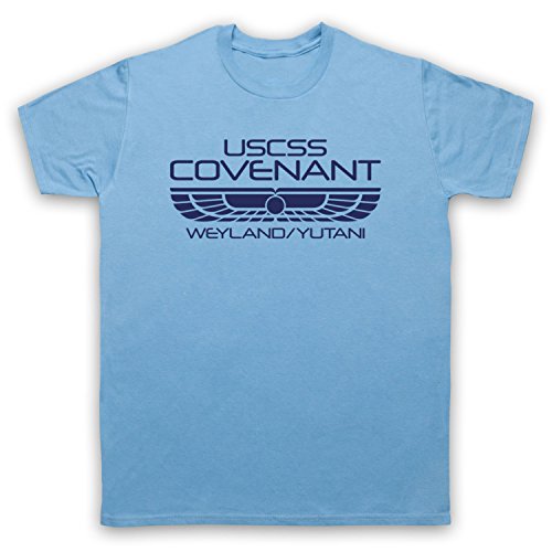 Alien Covenant USCSS Covenant Herren T-Shirt, Hellblau, Medium von The Guns Of Brixton