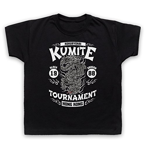 Bloodsport Kumite 1988 Black Dragon Tournament Kinder T-Shirt, Schwarz, 3-4 Jahren von The Guns Of Brixton