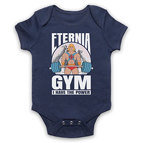 He-Man Eternia Gym I Have The Power Babystrampler, Ultramarinblau, 3-6 Monate von The Guns Of Brixton