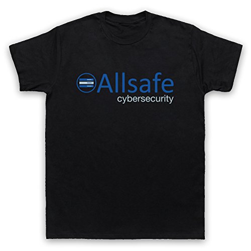 Mr Robot Allsafe Logo Herren T-Shirt, Schwarz, 2XL von The Guns Of Brixton