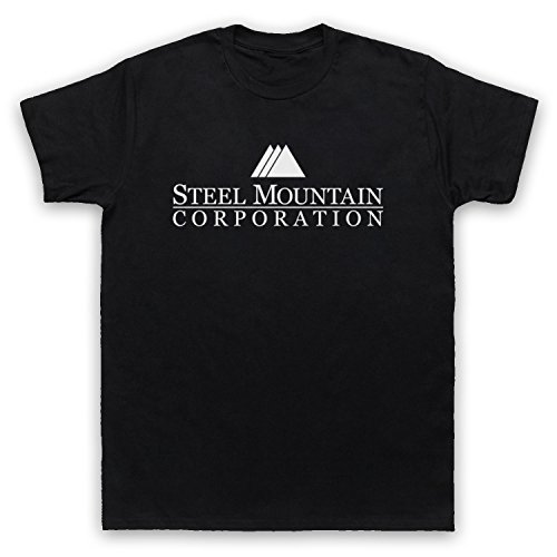 Mr Robot Steel Mountain Logo Herren T-Shirt, Schwarz, Large von The Guns Of Brixton