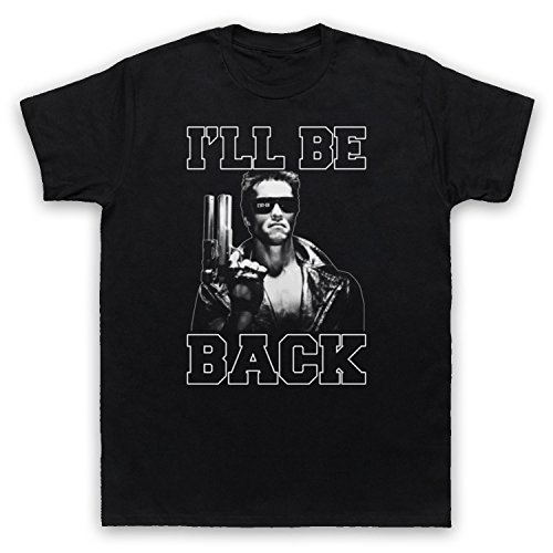 Terminator I'll Be Back Herren T-Shirt, Schwarz, Large von The Guns Of Brixton