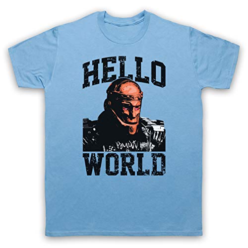 The Guns Of Brixton Doom Patrol Titans Robotman Hello World Herren T-Shirt, Hellblau, XL von The Guns Of Brixton