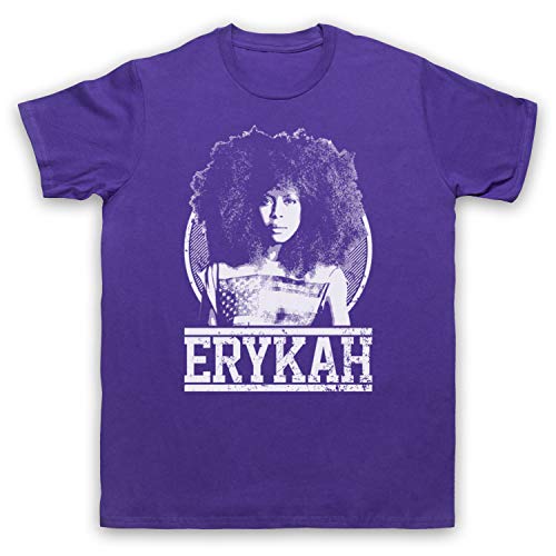 The Guns Of Brixton Erykah Badu Tribute Herren T-Shirt, Violett, Large von The Guns Of Brixton