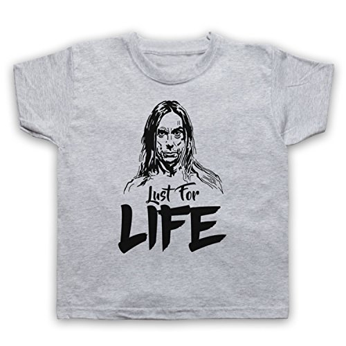 The Guns Of Brixton Iggy Pop Lust for Life Kinder T-Shirt, Grau, 9-11 Jahren von The Guns Of Brixton