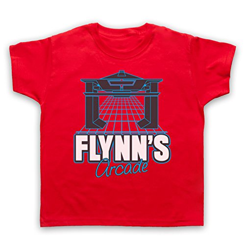 Tron Flynns Arcade Kinder T-Shirt, Rot, 9-11 Jahren von The Guns Of Brixton