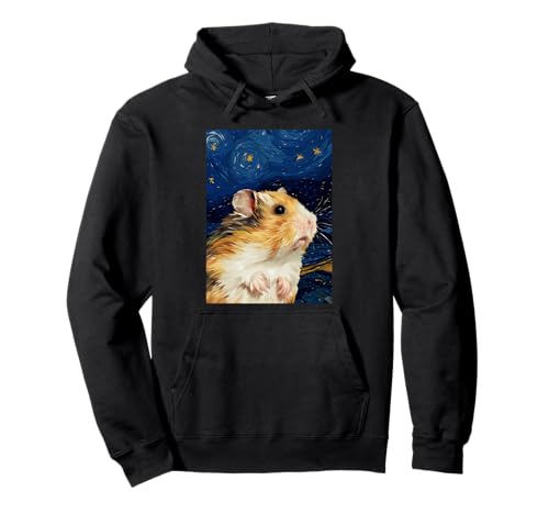 Hamster Sternennacht Malerei Männer Frauen Kinder Pullover Hoodie Hamster Sternennacht Malerei Männer Frauen Kinder Pullover Hoodie von The Hamster Love