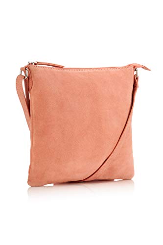 The Handbag Edit Large Crossbody, Damen Umhängetasche, Pink (Coral), 2x28x30 cm (W x H L) von The Handbag Edit