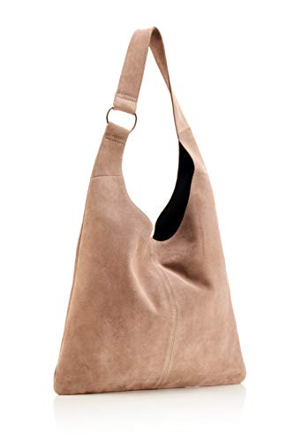 The Handbag Edit Sling Shoulder Bag, Damen Schultertasche, Beige (Taupe), 10x36x32 cm (W x H L) von The Handbag Edit