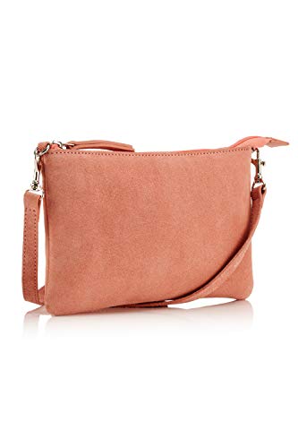 The Handbag Edit Small Crossbody, Damen Umhängetasche, Pink (Coral), 1x23.5x15 cm (W x H L) von The Handbag Edit