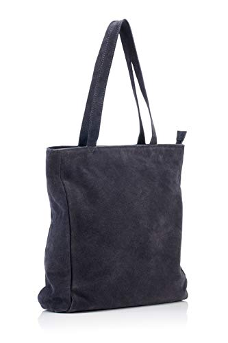 The Handbag Edit Tote Shoulder Bag, Damen Tote, Grau (Grey), 10x36x36 cm (W x H L) von The Handbag Edit