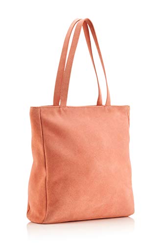 The Handbag Edit Tote Shoulder Bag, Damen Tote, Pink (Coral), 10x36x36 cm (W x H L) von The Handbag Edit