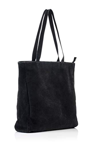 The Handbag Edit Tote Shoulder Bag, Damen Tote, Schwarz (Black), 10x36x36 cm (W x H L) von The Handbag Edit