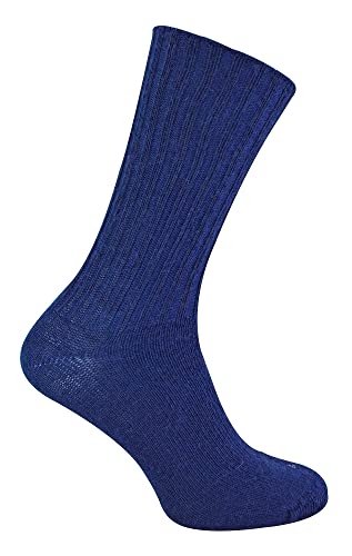 Mohair Wolle Angora Socken für Herren und Damen | Scotland Highland Company | Luxus Warm Wollsocken für Winter (37-40, Blau) von The Highland Sock Co.