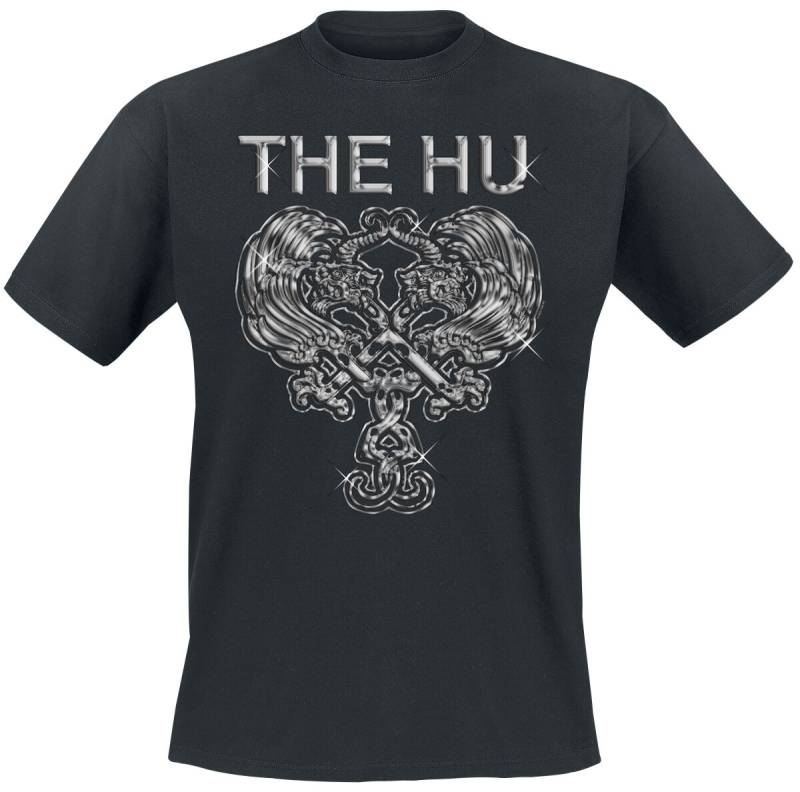 The Hu T-Shirt - Chrome Crest - S bis XXL - für Männer - Größe S - schwarz  - Lizenziertes Merchandise! von The Hu
