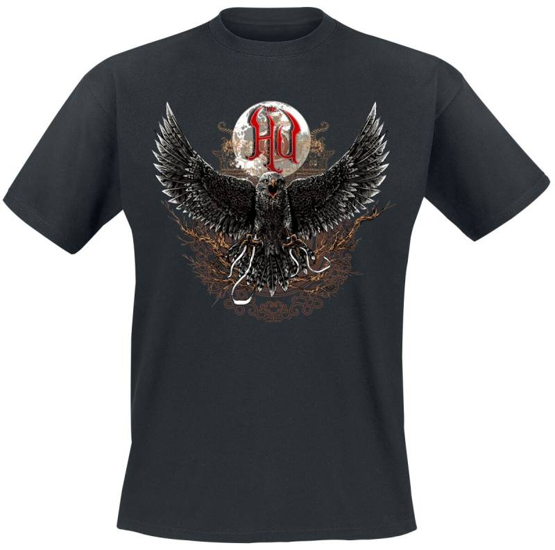 The Hu T-Shirt - Hawk Temple - S bis XXL - für Männer - Größe M - schwarz  - Lizenziertes Merchandise! von The Hu