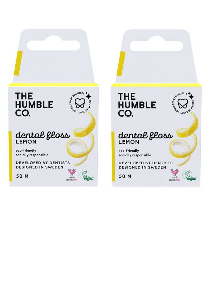 The Humble Co. Zahnseide 2x Humble Dental Floss Zahnseide, Zitrone 2x 50 m von The Humble Co.