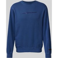 The Hundreds Sweatshirt mit Label-Stitching Modell 'Bar' in Marine, Größe L von The Hundreds