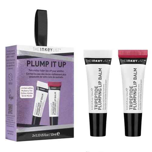 The INKEY List Plump It Up 20ml, Tripeptide Lip Balm Duo Set, Clinically Proven Plumping Tinted Lip Care, Hydrates Dry Cracked Lips, Vegan & Cruelty Free von The INKEY List