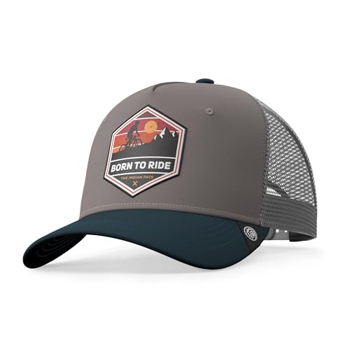 The Indian Face Unisex Born to Ride Baseball Kappe, Gris, One Size von The Indian Face