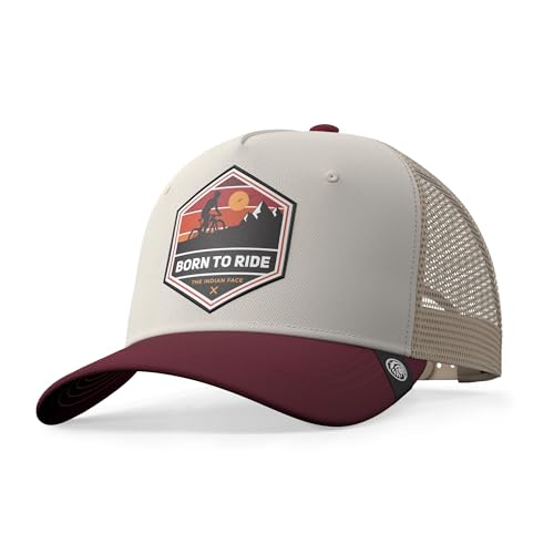 The Indian Face Unisex Born to Ride Baseball Kappe, Marron, One Size von The Indian Face