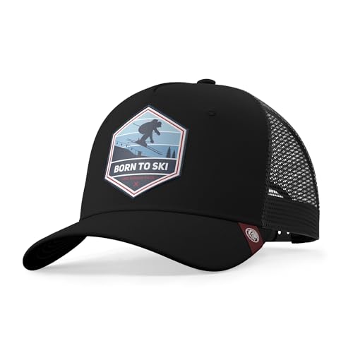 The Indian Face Unisex Born to Ski Baseball Kappe, Bleu, One Size von The Indian Face