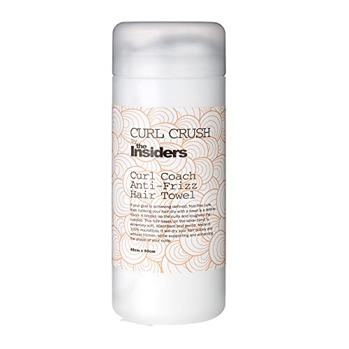 Curl Coach Anti-Frizz Hair Towel by The Insiders - Mikrofasern Handtuch für Locken Anti-Frizz-Effekt- 45cm x 95cm von The Insiders