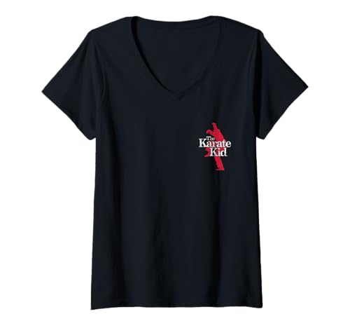 Damen The Karate Kid Front and Back All Valley Champions Movie T-Shirt mit V-Ausschnitt von The Karate Kid