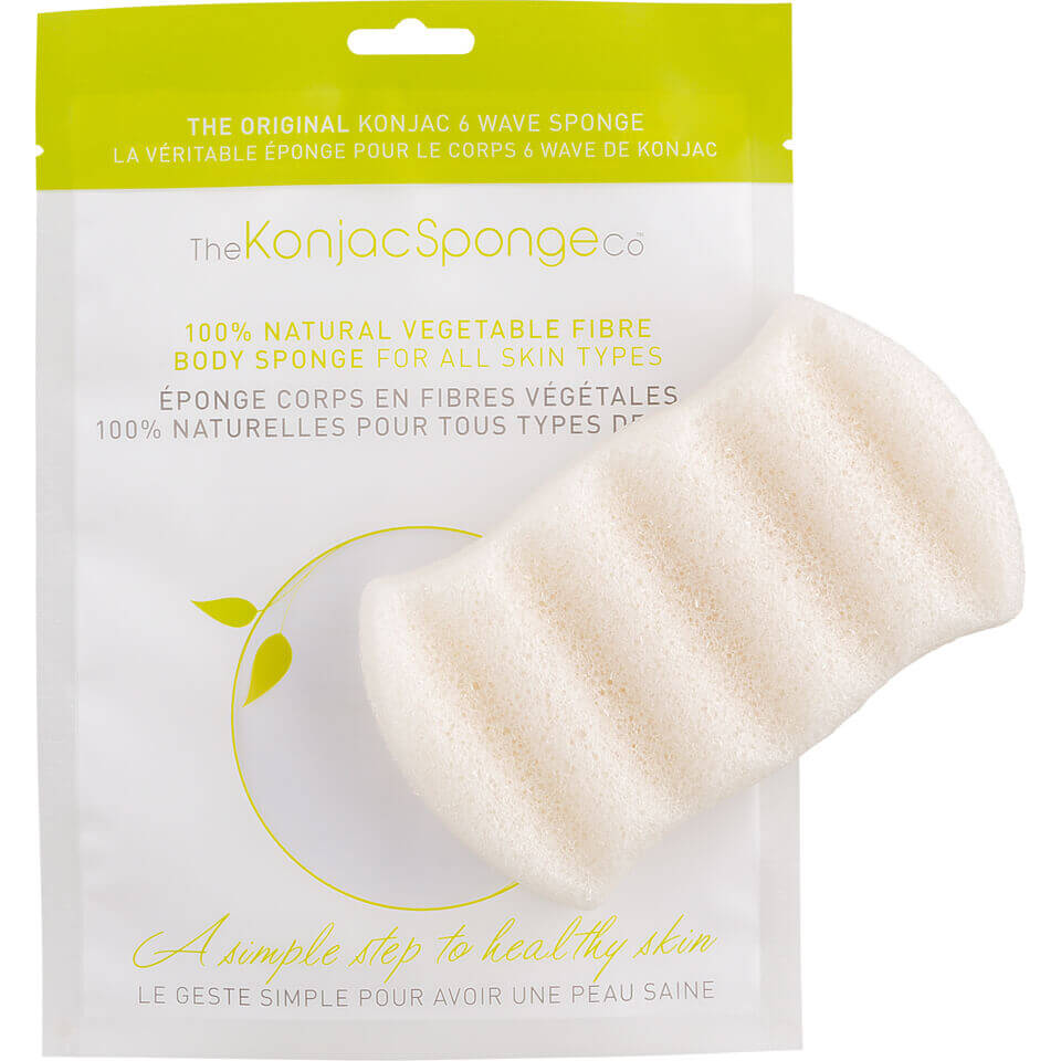 The Konjac Sponge Company 6 Wave 100 % reiner Badeschwamm von The Konjac Sponge Company