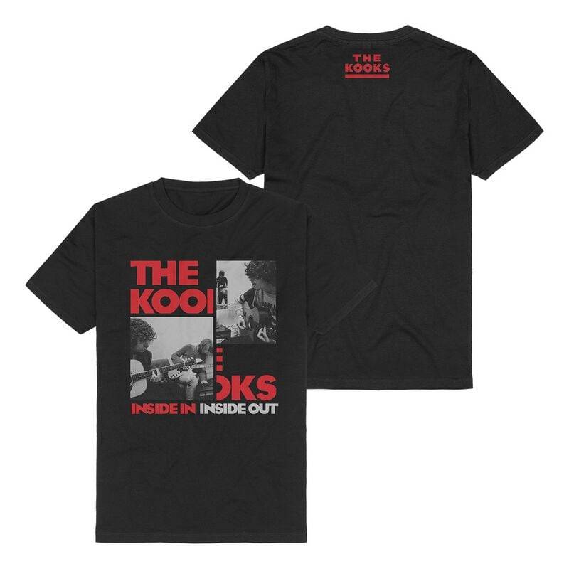 The Kooks T-Shirt - Inside In Inside Out - S bis 3XL - für Männer - Größe L - schwarz  - Lizenziertes Merchandise! von The Kooks