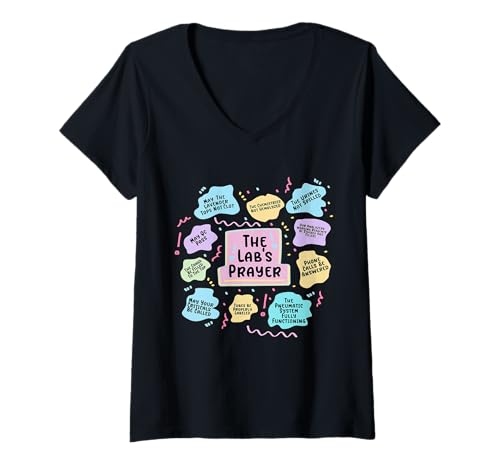 Damen The Labor's Prayer Lab Week 2023 Phlebotomie Funny Lab Tech T-Shirt mit V-Ausschnitt Damen The Labor's Prayer Lab Week 2023 Phlebotomie Funny Lab Tech T-Shirt mit V-Ausschnitt von The Lab's Prayer Lab Week 2023 Phlebotomy Lab Tech