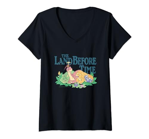 Damen The Land Before Time T-Shirt mit V-Ausschnitt von The Land Before Time