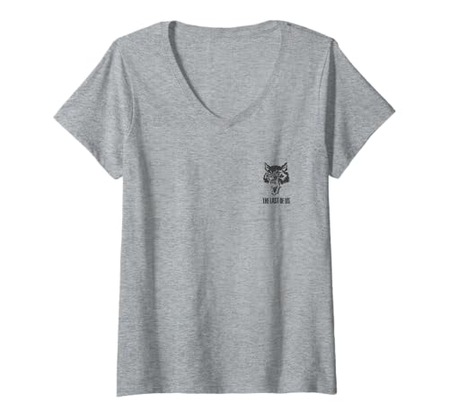 Damen The Last of Us W.L.F. Wolf Front and Back Video Game T-Shirt mit V-Ausschnitt von The Last of Us