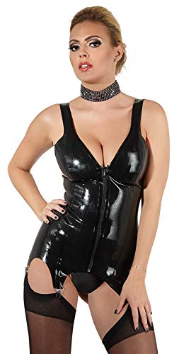 The Latex Collection Damen 29011371031 Latex Baskisch, Medium, Schwarz (Nero 001), One Size (Herstellergröße von Latex