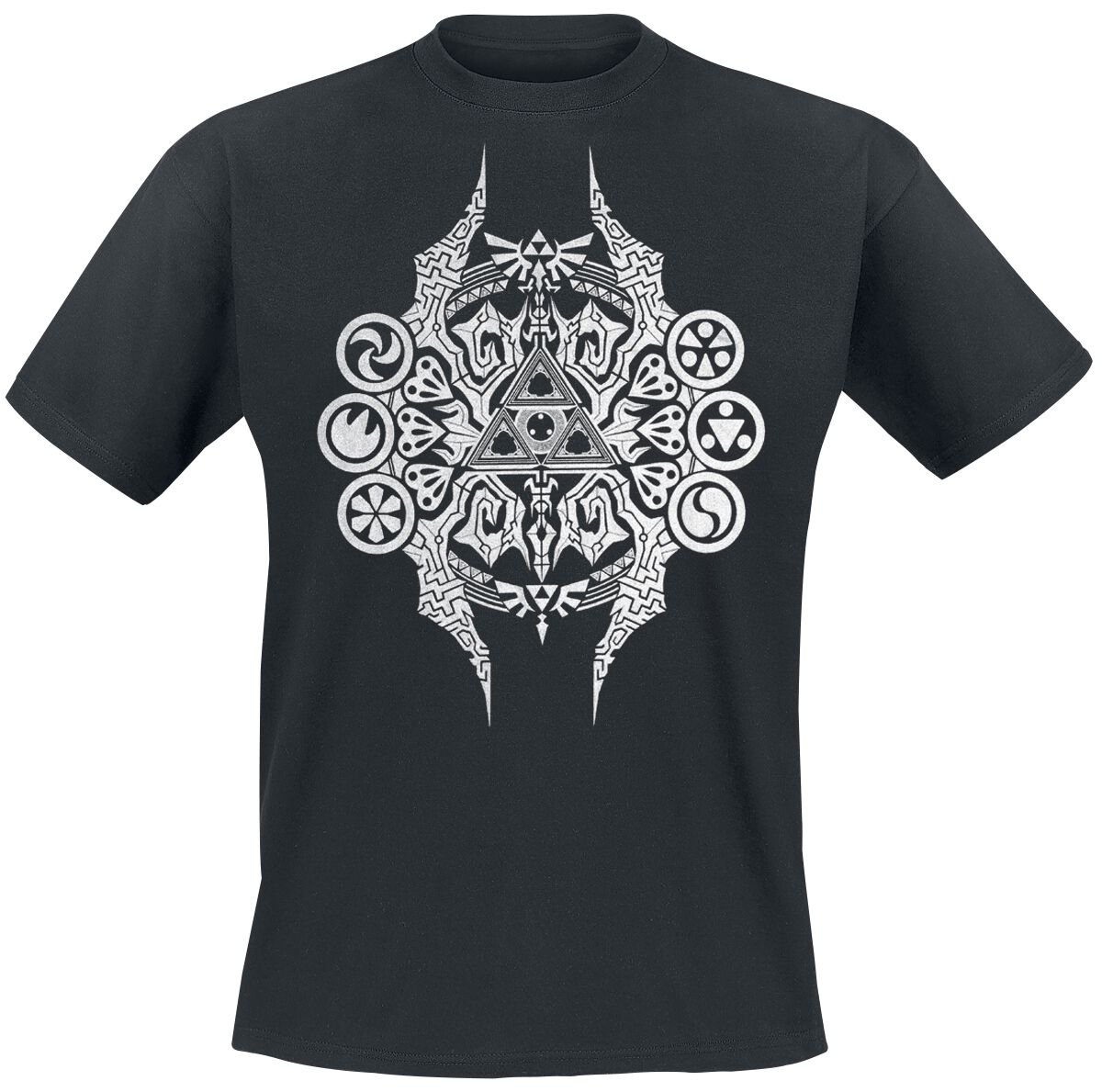 The Legend Of Zelda - Gaming T-Shirt - Emblem - S bis XXL - für Männer - Größe M - schwarz von The Legend Of Zelda