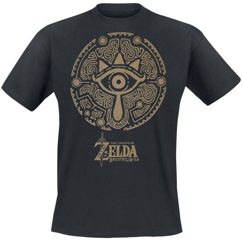 The Legend Of Zelda - Gaming T-Shirt - Emblem - S bis XXL - für Männer - Größe M - schwarz von The Legend Of Zelda