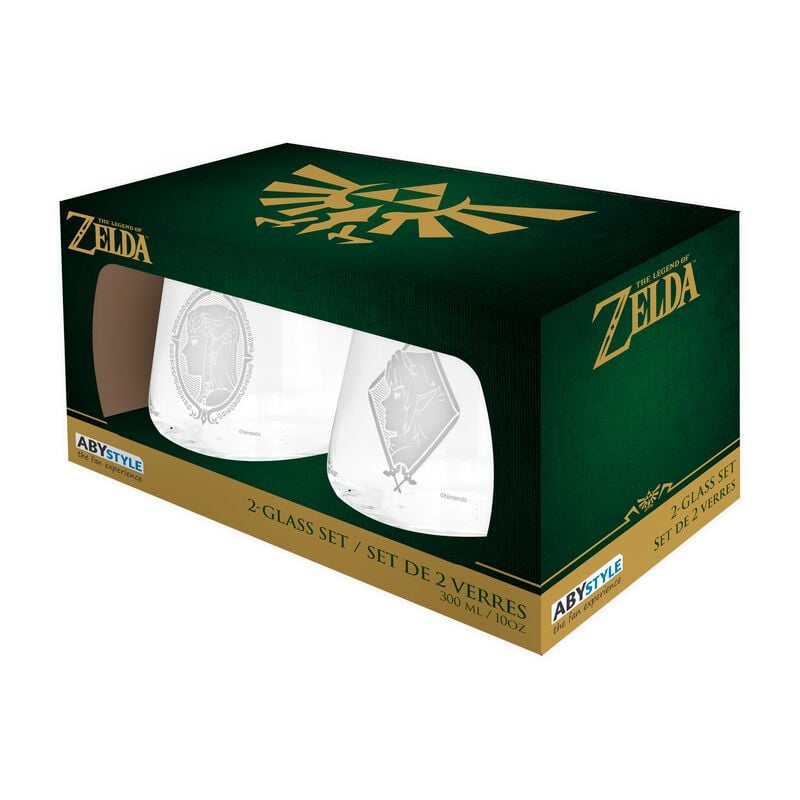 The Legend Of Zelda - Gaming Trinkglas - Zelda & Link - 2er Set - durchsichtig The Legend Of Zelda - Gaming Trinkglas - Zelda & Link - 2er Set - durchsichtig von The Legend Of Zelda