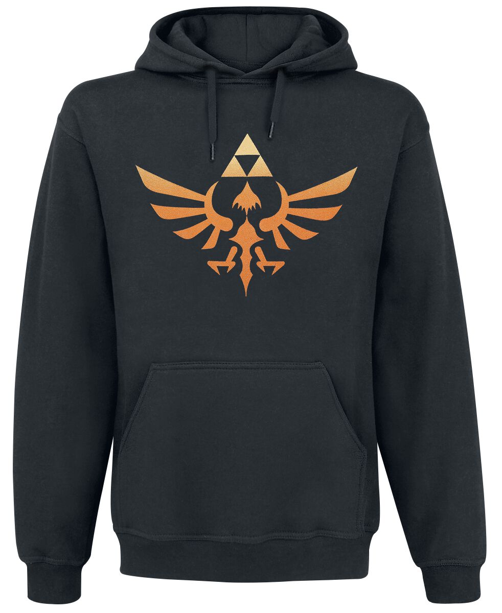 The Legend Of Zelda Hyrule - Triforce Logo Kapuzenpullover schwarz in XXL von The Legend Of Zelda