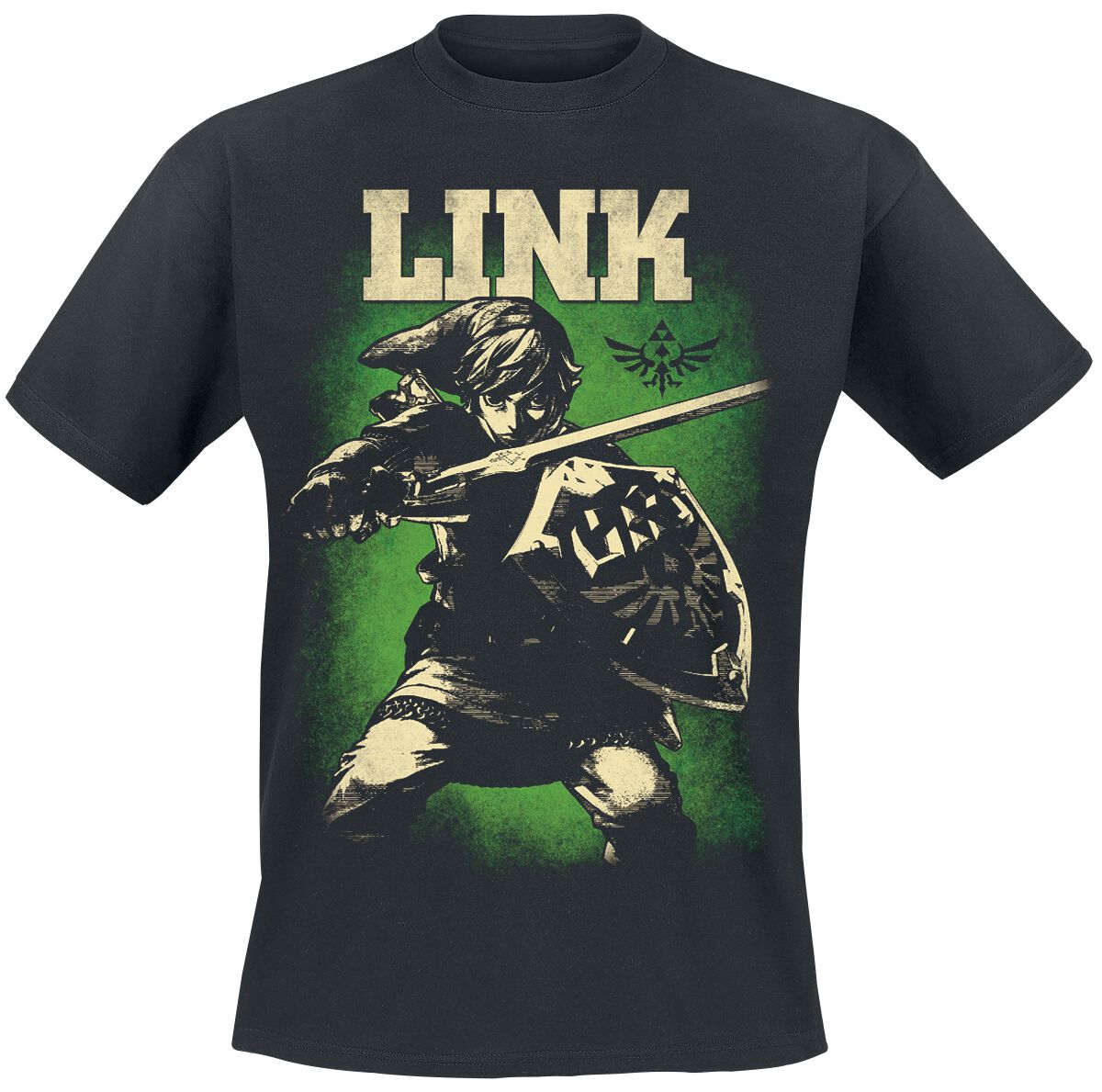 The Legend Of Zelda Link - Hero Of Hyrule T-Shirt schwarz in L von The Legend Of Zelda