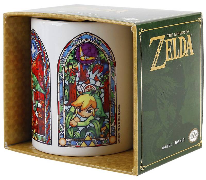 The Legend Of Zelda Stained Glass Tasse weiß von The Legend Of Zelda