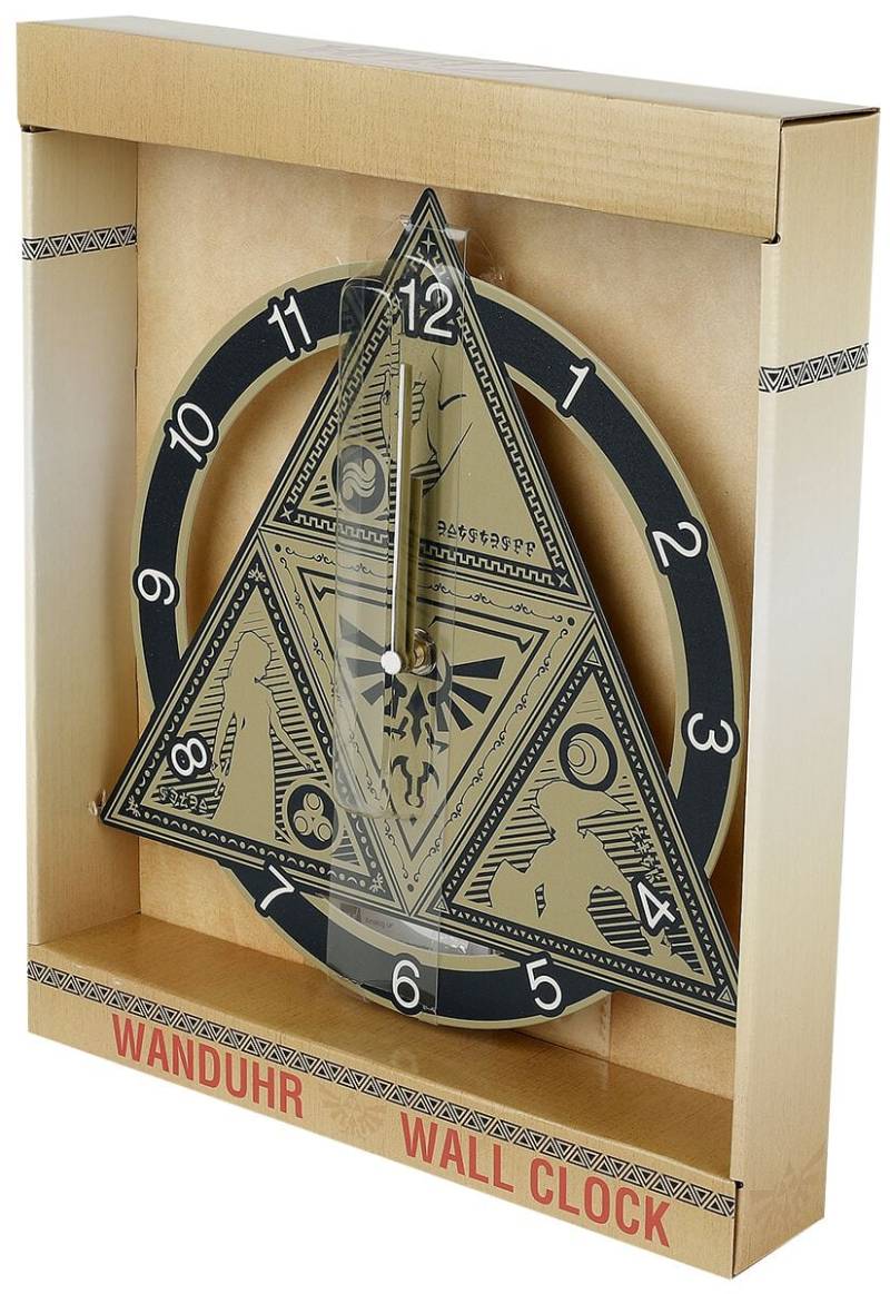The Legend Of Zelda Triforce Wanduhr multicolor von The Legend Of Zelda