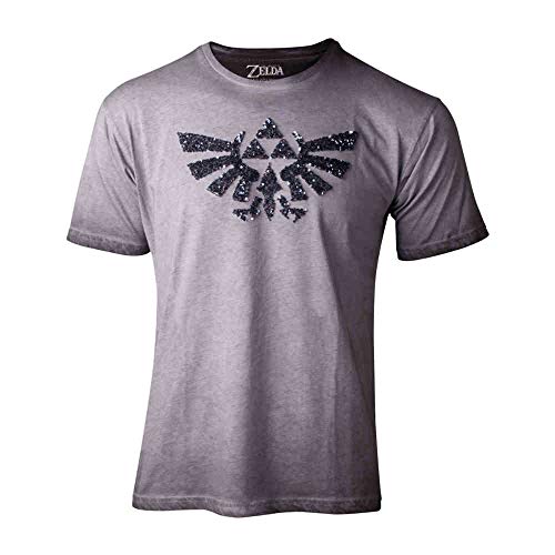 The Legend of Zelda Female Shirt Zelda - Silver Sequins Women's Boyfriend T-Shirt Grey-S von Nintendo