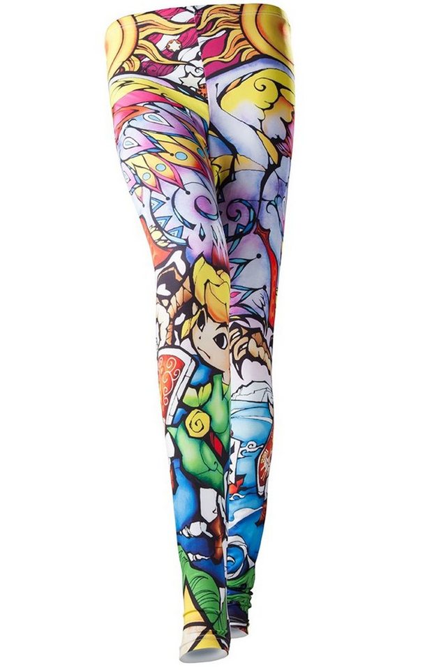 The Legend of Zelda Leggings ZELDA Leggings Nintendo Legend of Zelda Windwaker Hd Women's All-Over Print Damen Hose Gr. XS S M L XL von The Legend of Zelda