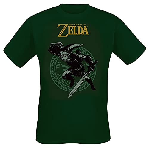 The Legend of Zelda Herren Link Pose Bluse, Grün, L von The Legend of Zelda