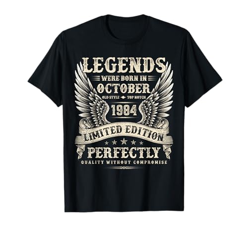 Vintage 41 Jahre alte Geschenke für Männer Oktober 1984 41. Geburtstag T-Shirt Vintage 41 Jahre alte Geschenke für Männer Oktober 1984 41. Geburtstag T-Shirt von The Legendary Man birthday Gifts In October Tee