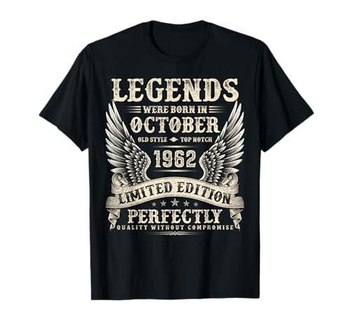 Vintage 63 Jahre alte Geschenke für Männer Oktober 1962 63. Geburtstag T-Shirt Vintage 63 Jahre alte Geschenke für Männer Oktober 1962 63. Geburtstag T-Shirt von The Legendary Man birthday Gifts In October Tee