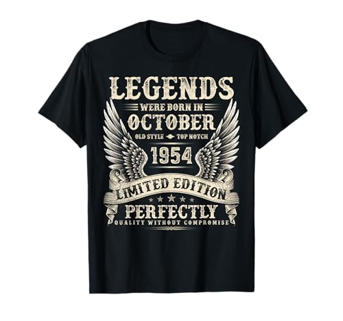 Vintage 71 Jahre alte Geschenke für Männer Oktober 1954 71. Geburtstag T-Shirt Vintage 71 Jahre alte Geschenke für Männer Oktober 1954 71. Geburtstag T-Shirt von The Legendary Man birthday Gifts In October Tee