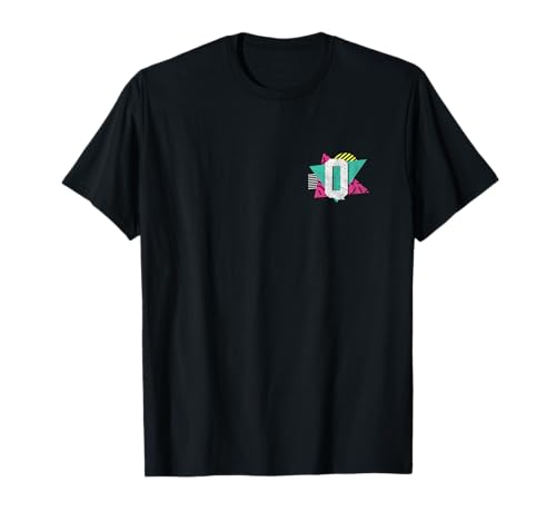Buchstabe Q Monogramm Anfangsabzeichen Patch Vintage Retro 80er 90er Jahre T-Shirt von The Letter Initial Monogram Badge Apparel Co