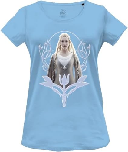 The Lord Of The Rings Damen Wolotrmts003 T-Shirt, himmelblau, Large von The Lord Of The Rings