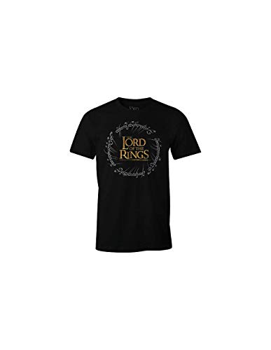 The Lord Of The Rings Herren Melotrmts003 T-Shirt, Schwarz, M von cotton division